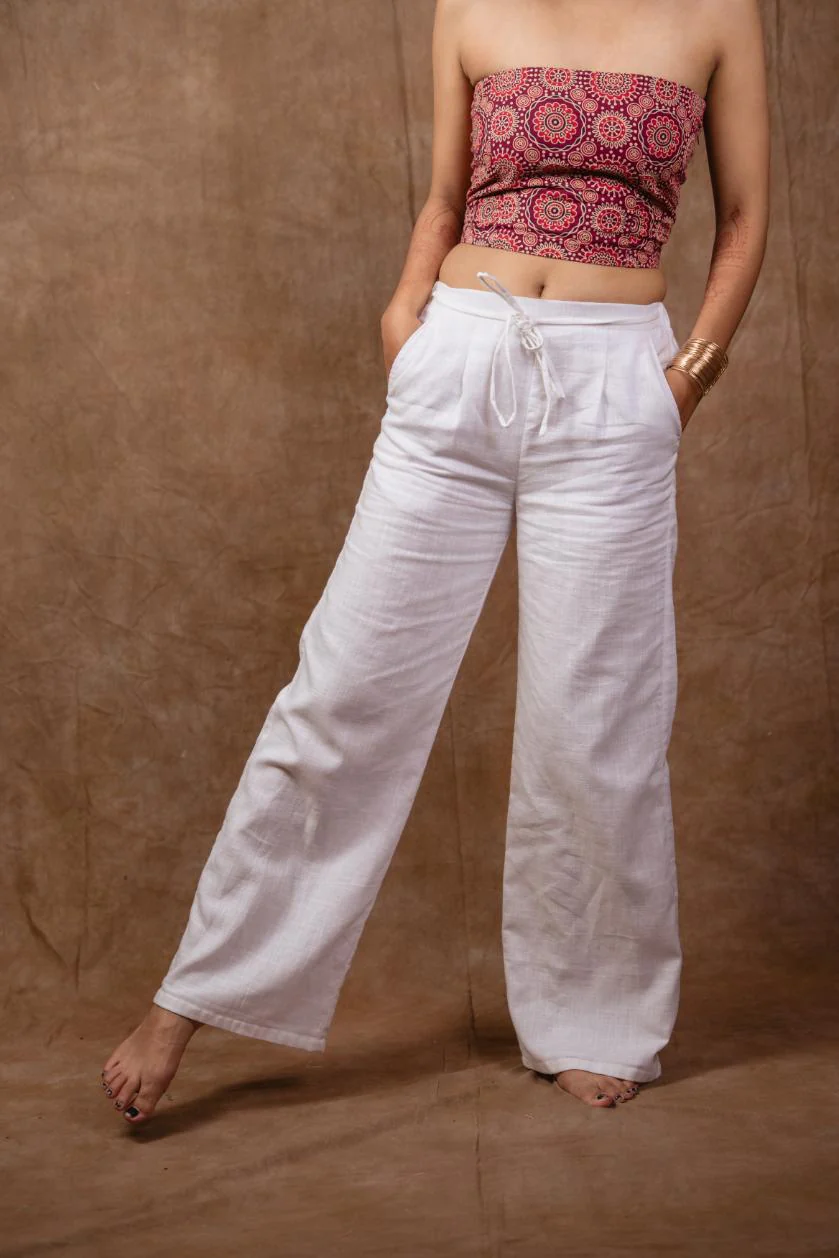 White linen pants - Image 4